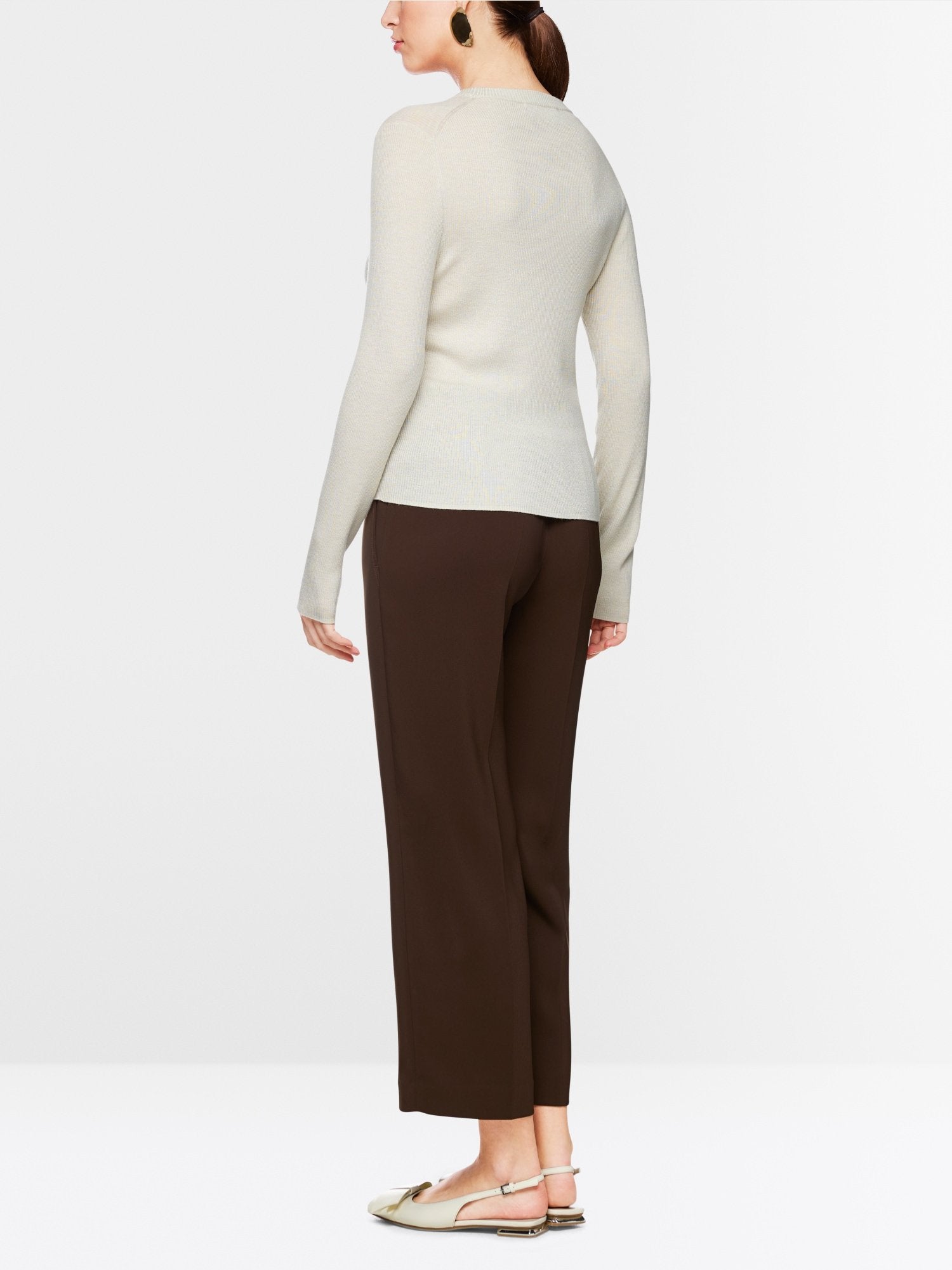 Ribbed knit sweater