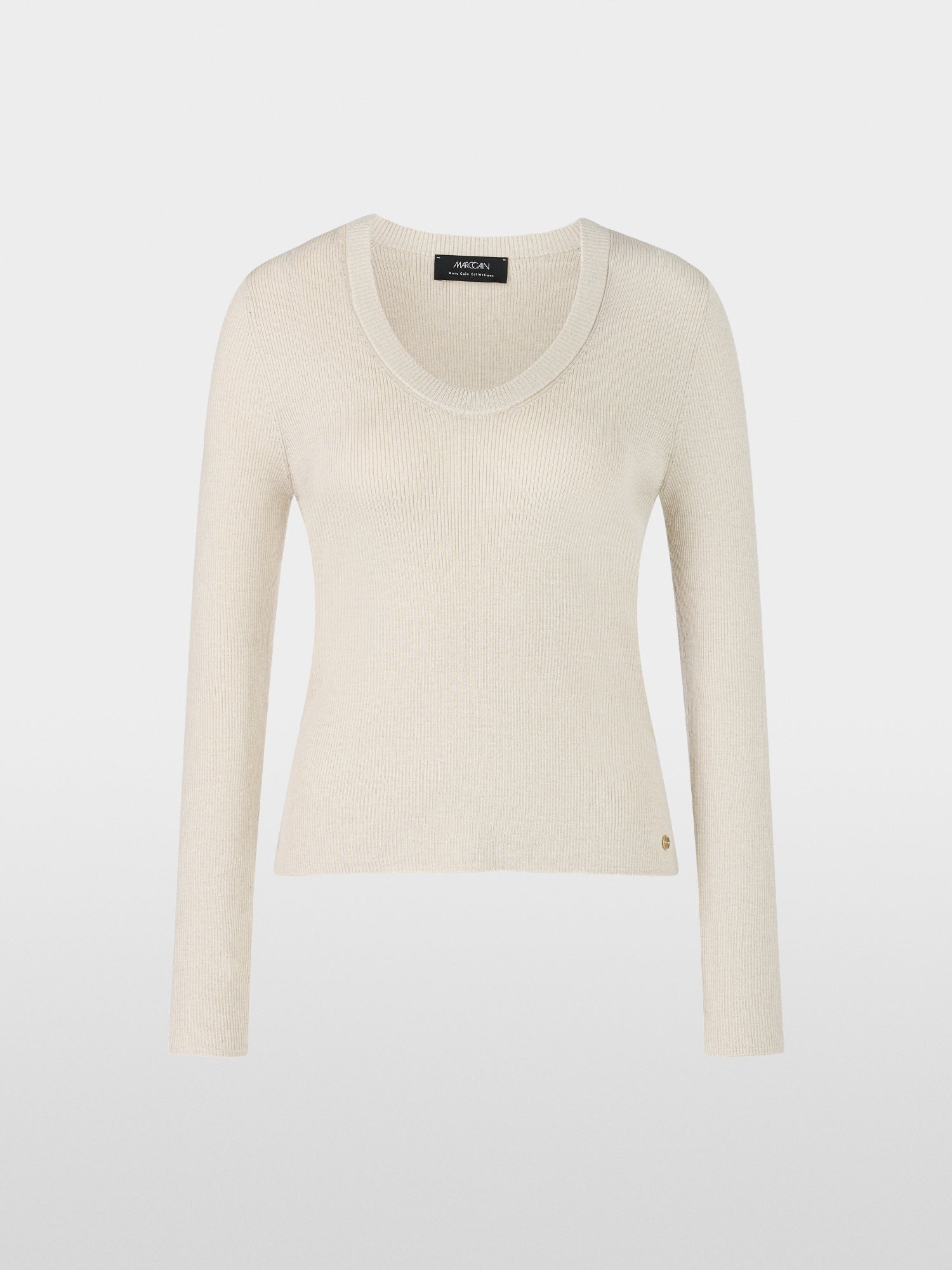 Ribbed knit sweater