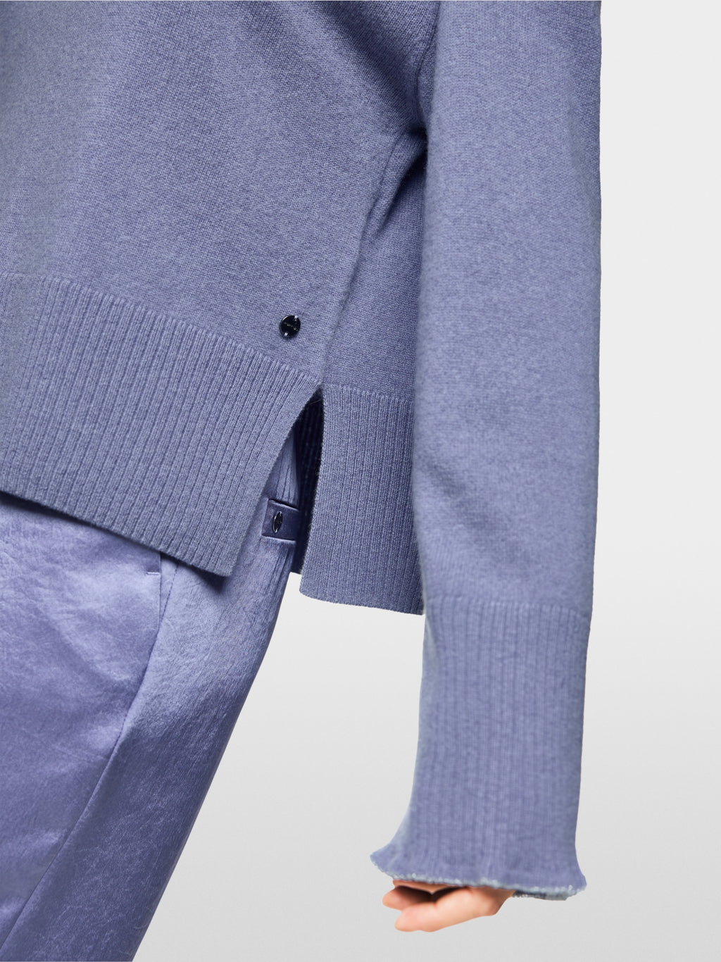 Sweater with ruffle details