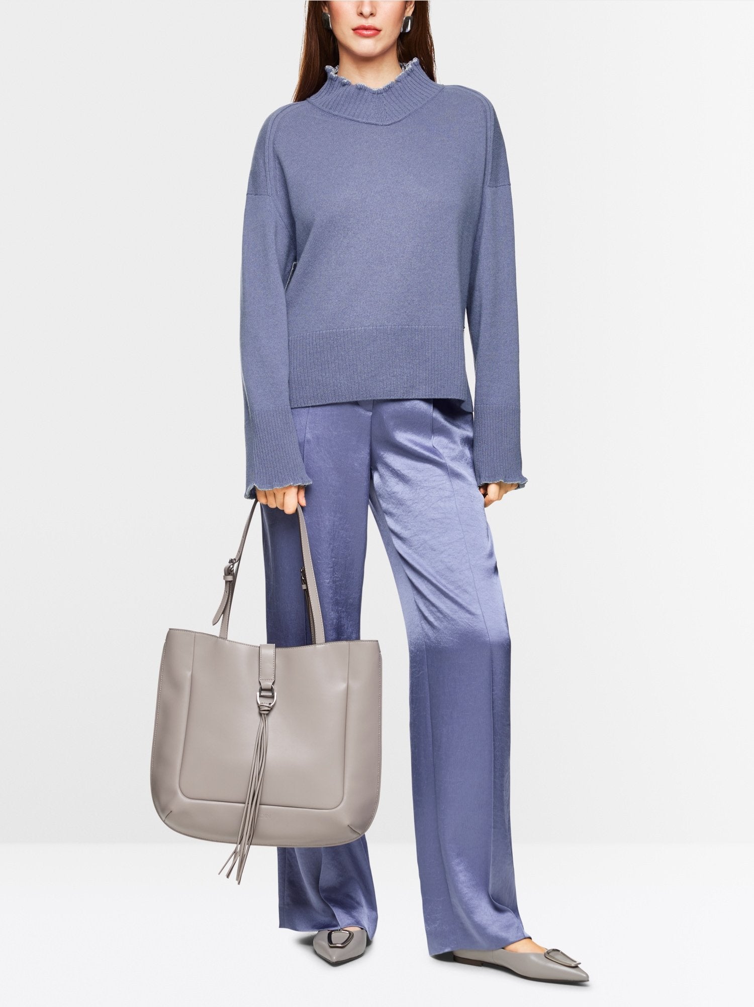 Sweater with ruffle details