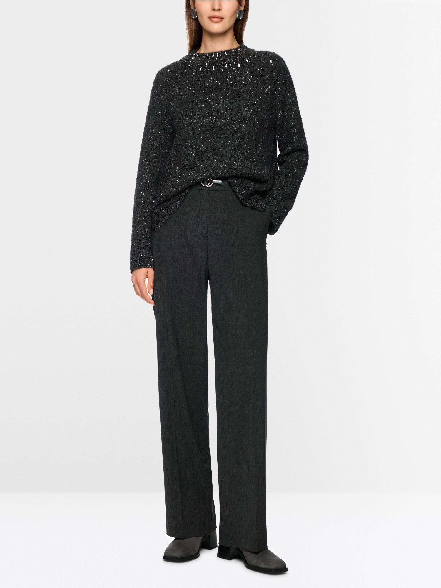 Alpaca mix jumper with glitter details