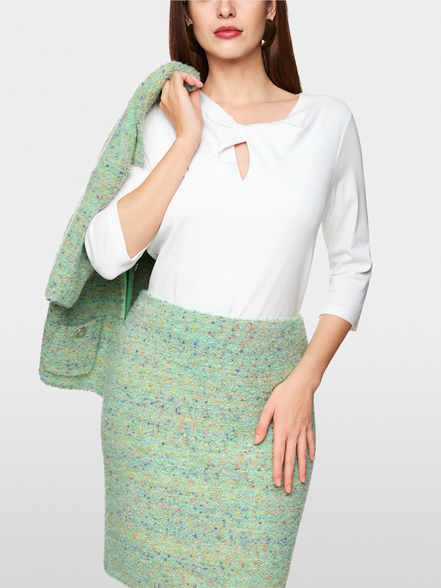 Shirt with knot detail