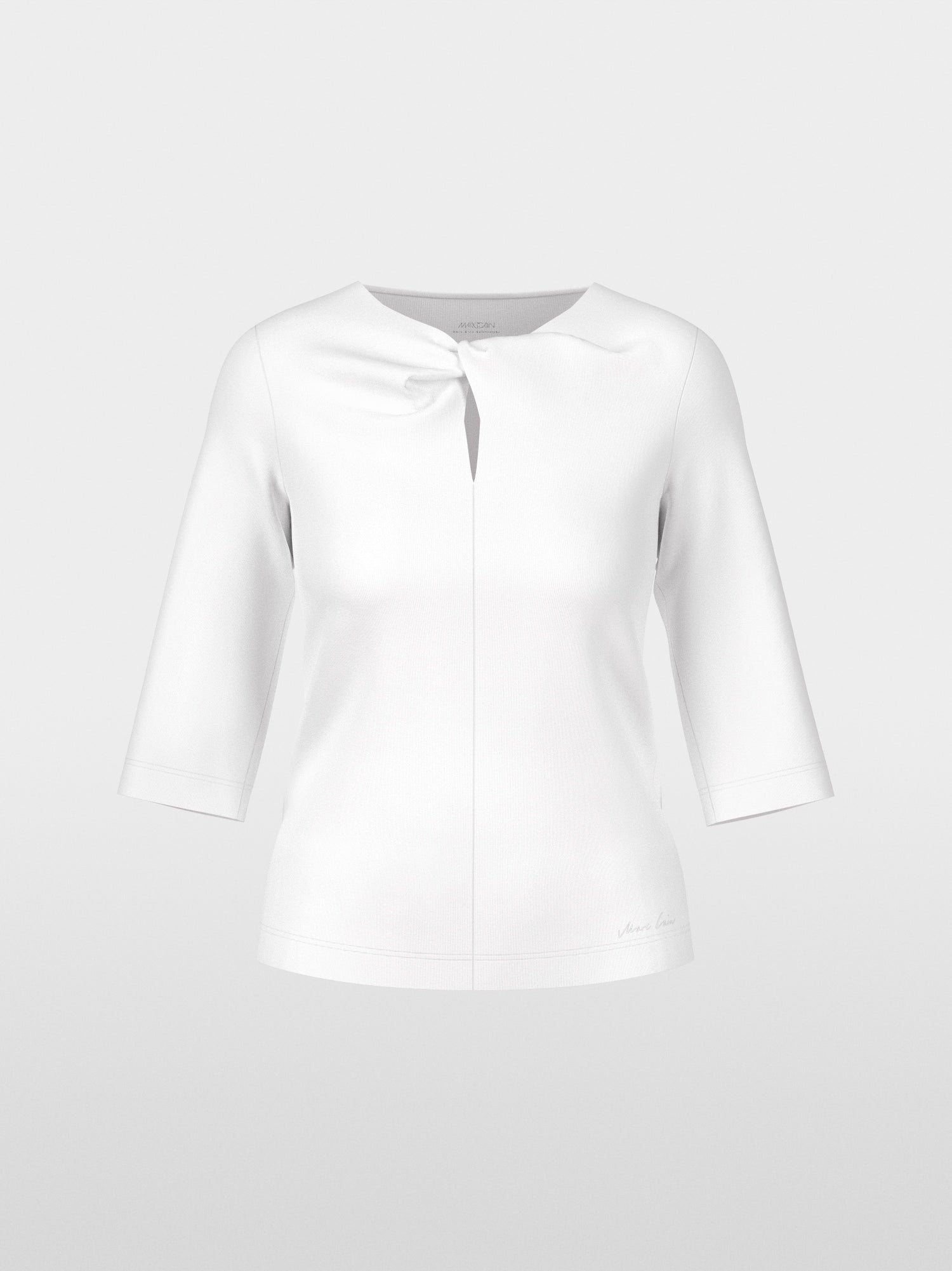 Shirt with knot detail