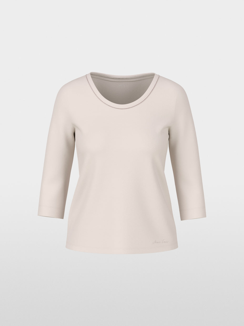 T-shirt with chain trim