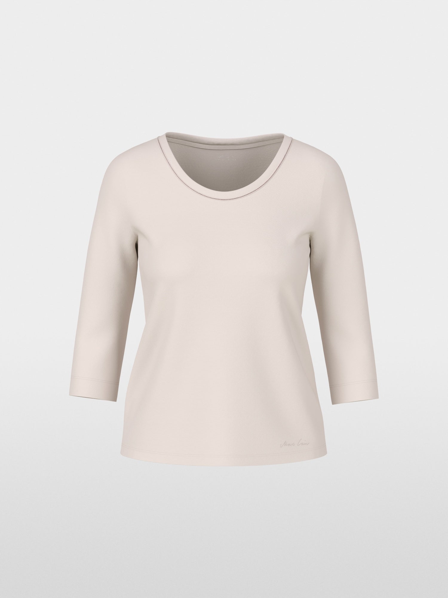 T-shirt with chain trim