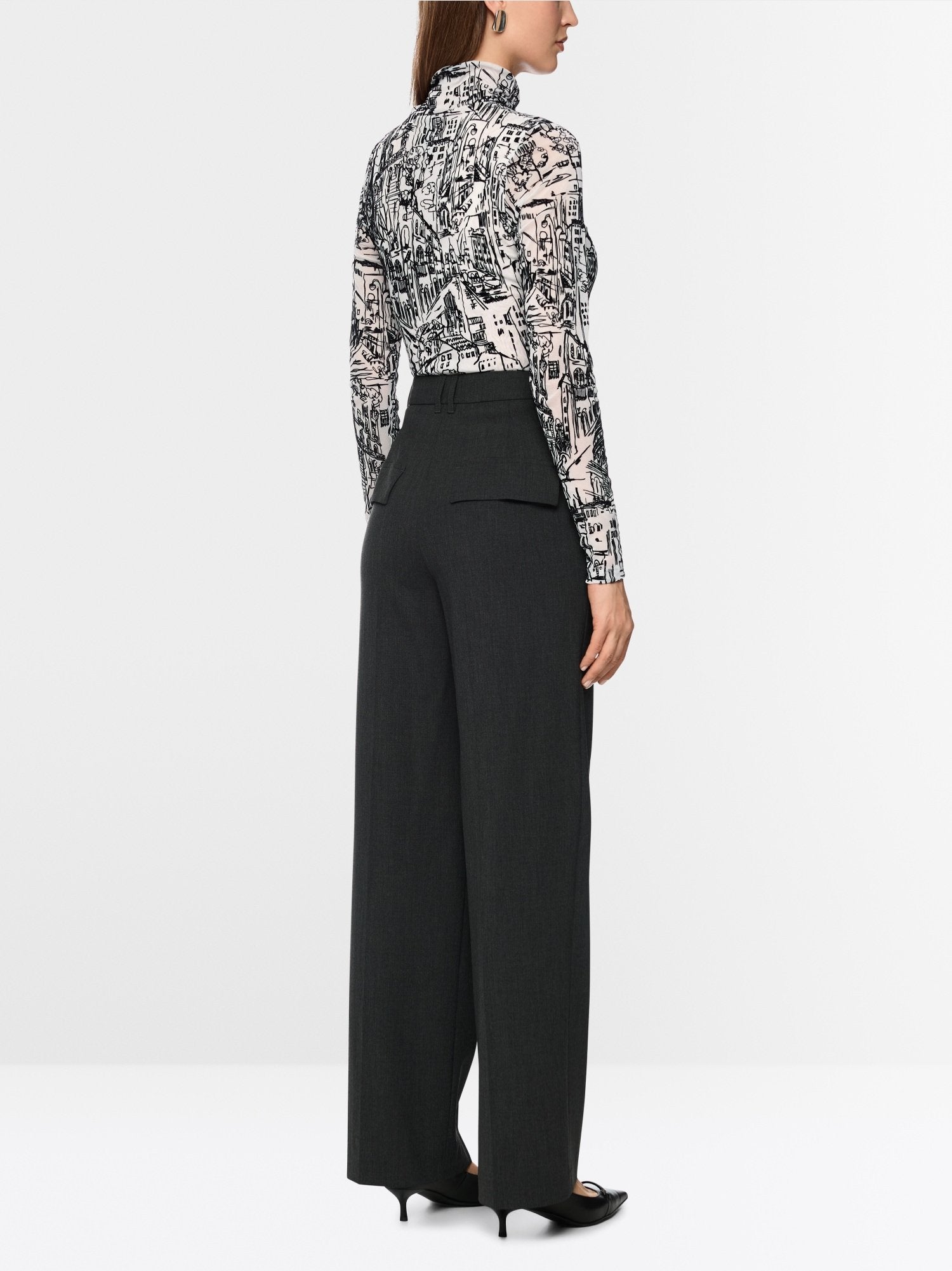 Long-sleeved top with CITY motif