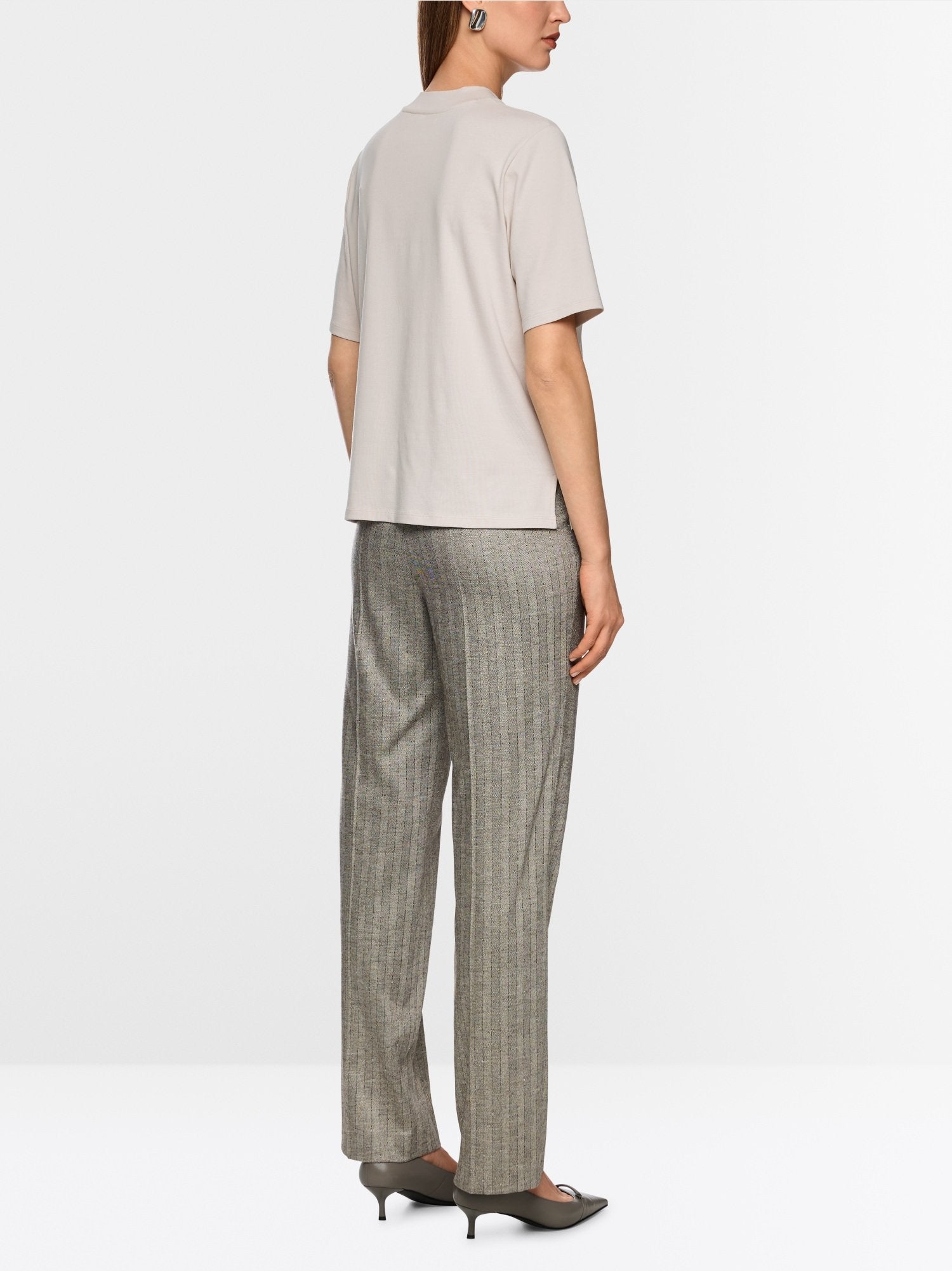 Shirt with silk trim