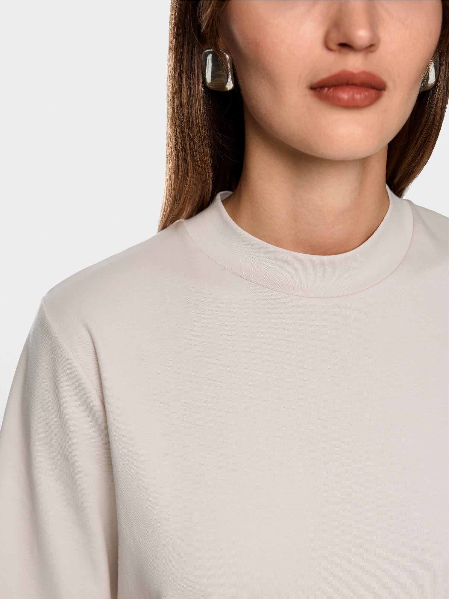 Shirt with silk trim