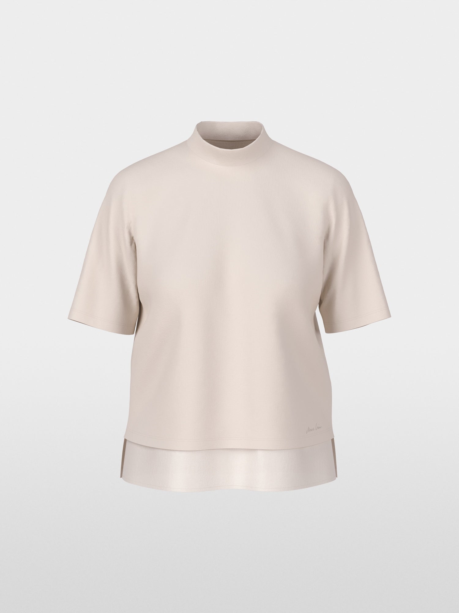 Shirt with silk trim