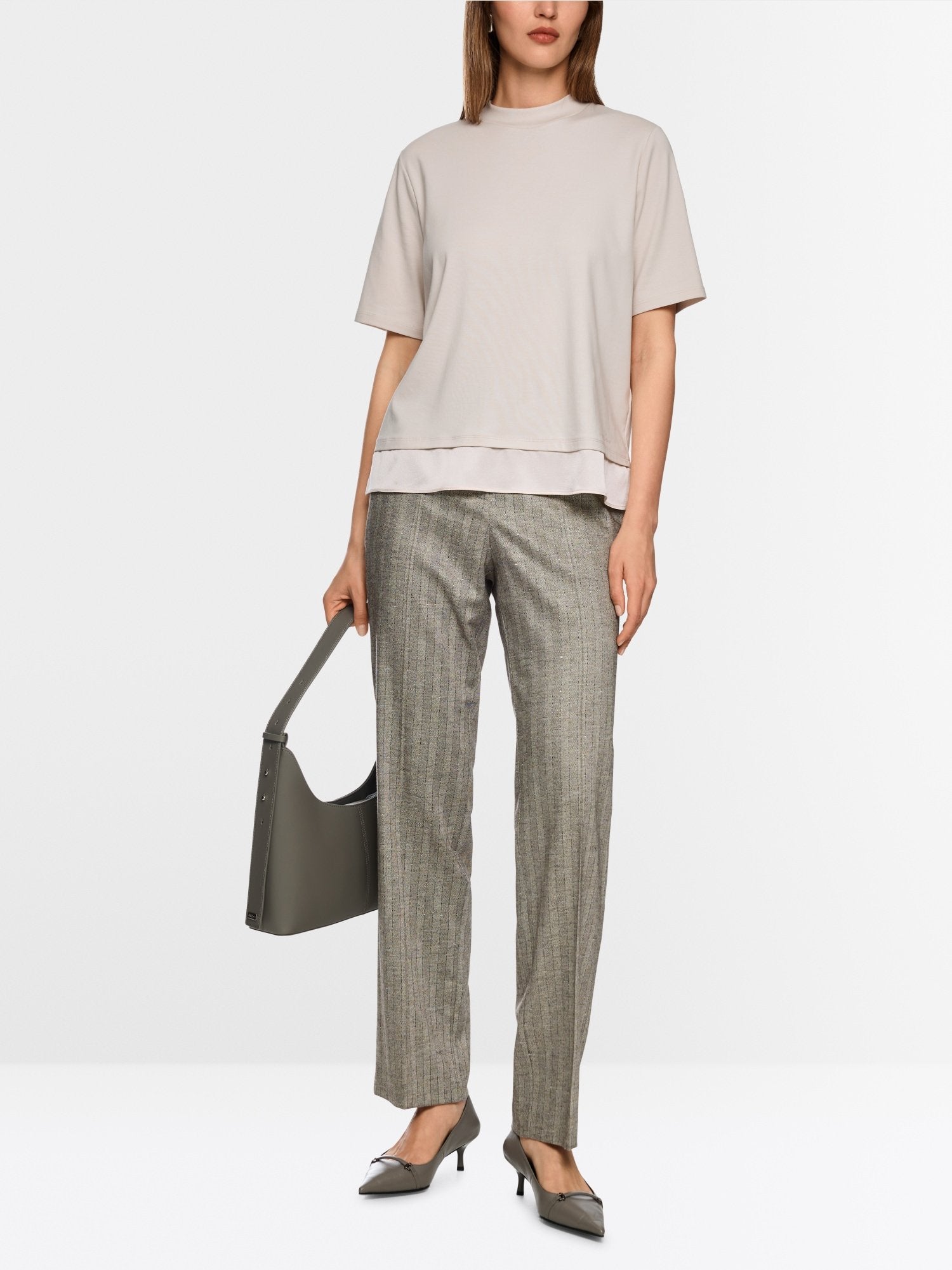 Shirt with silk trim