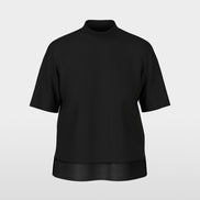 Shirt with silk trim