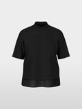 Shirt with silk trim