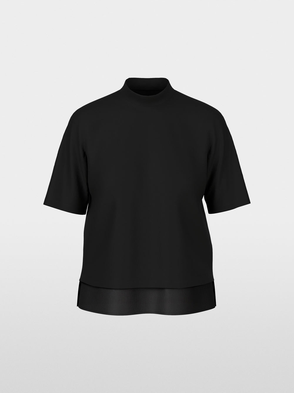 Shirt with silk trim