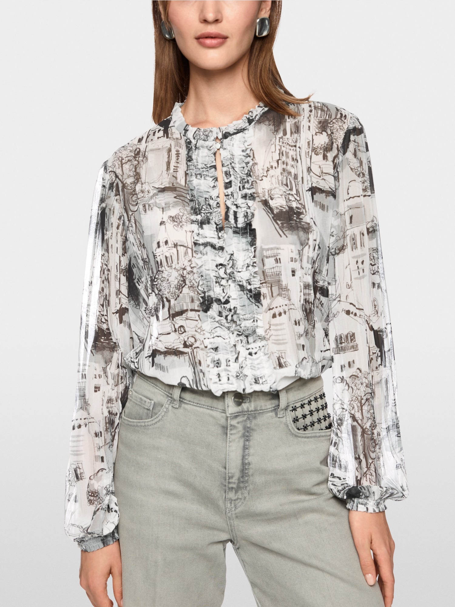 CITY blouse made from recycled material