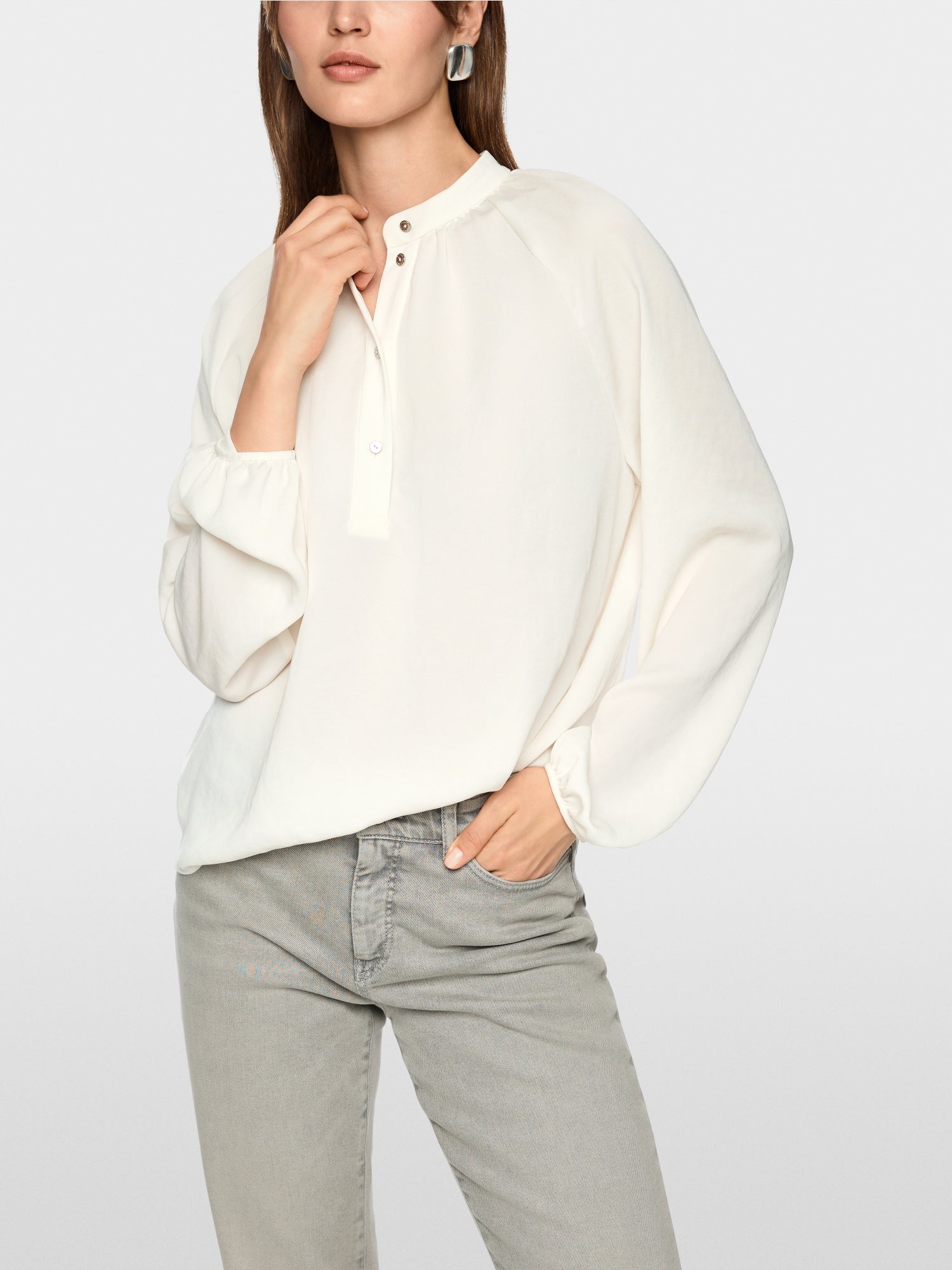 Rethink Together stand-up collar blouse