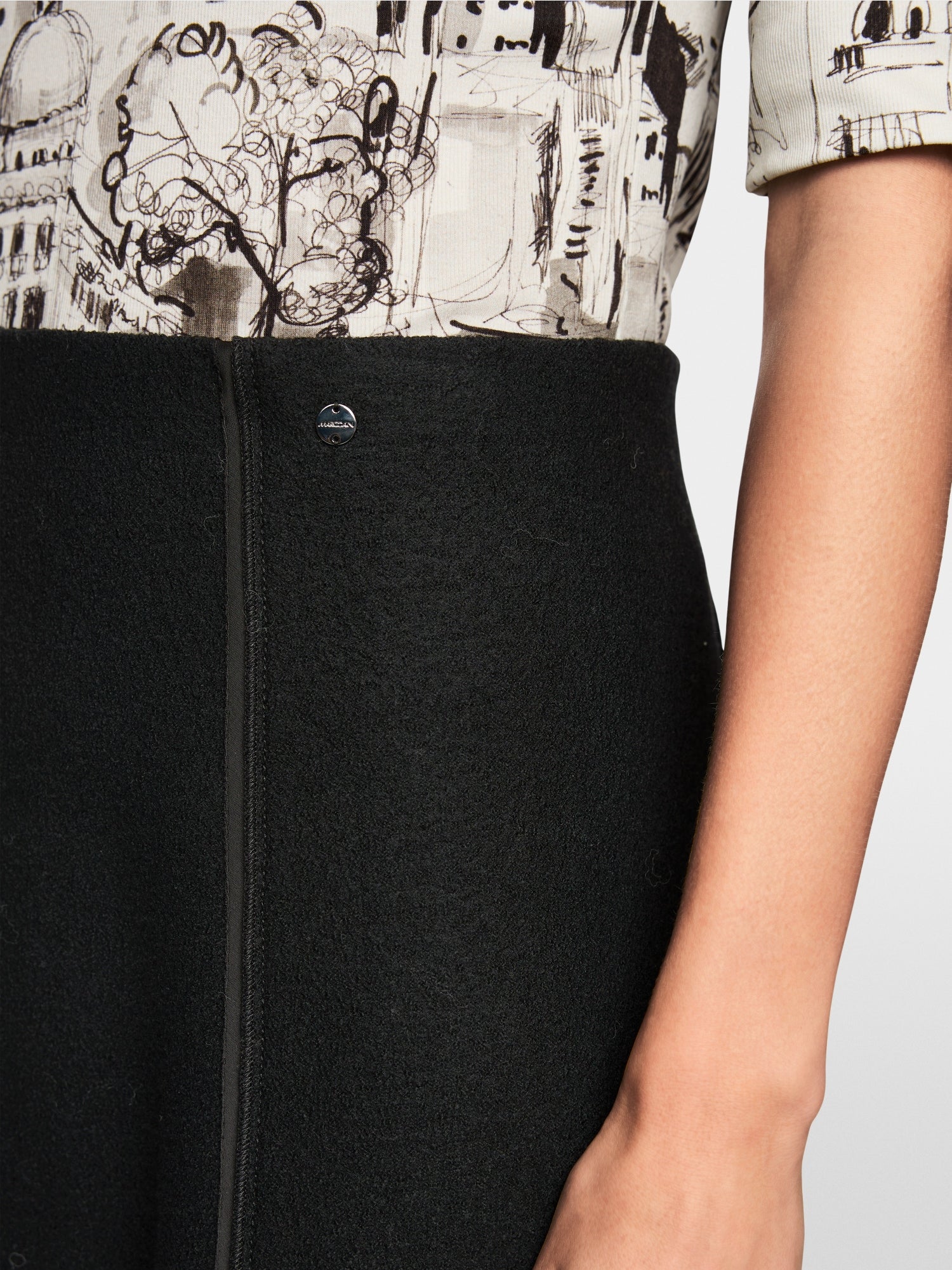 Knitted in Germany boiled wool skirt