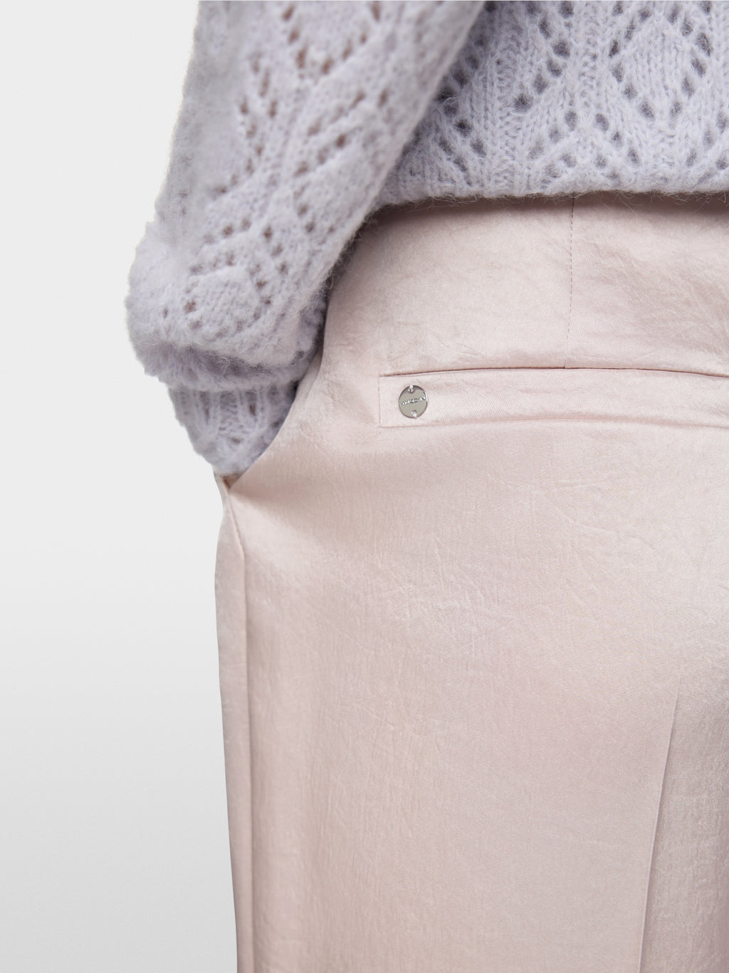 WUKARI trousers in hammered satin