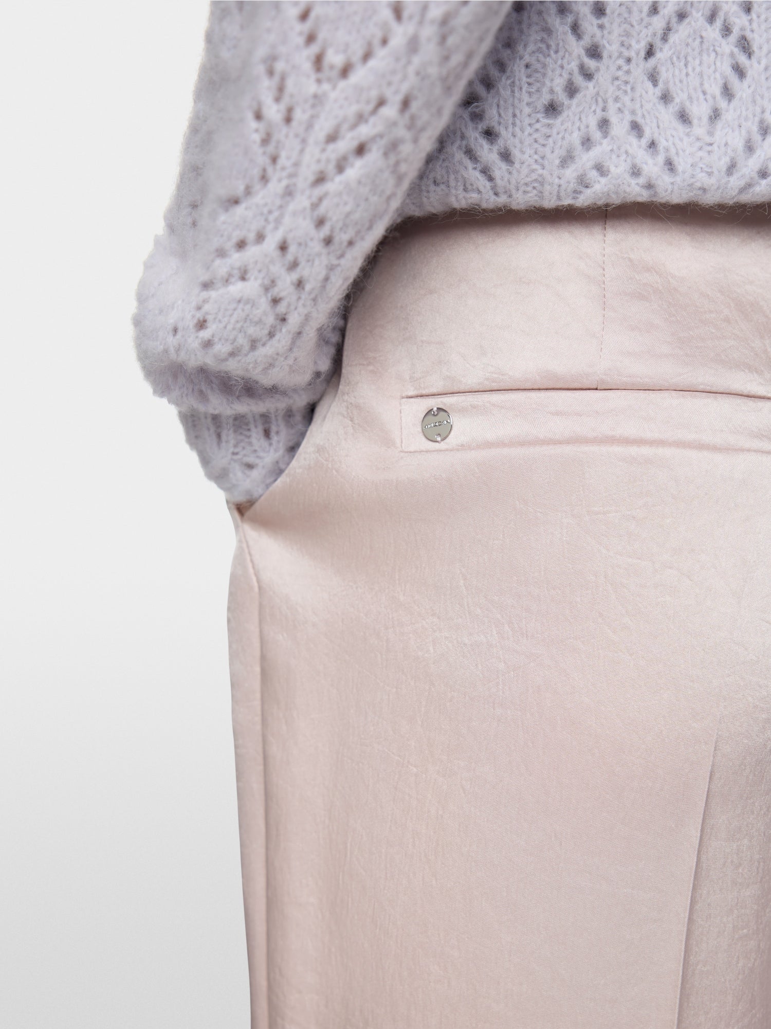 WUKARI trousers in hammered satin