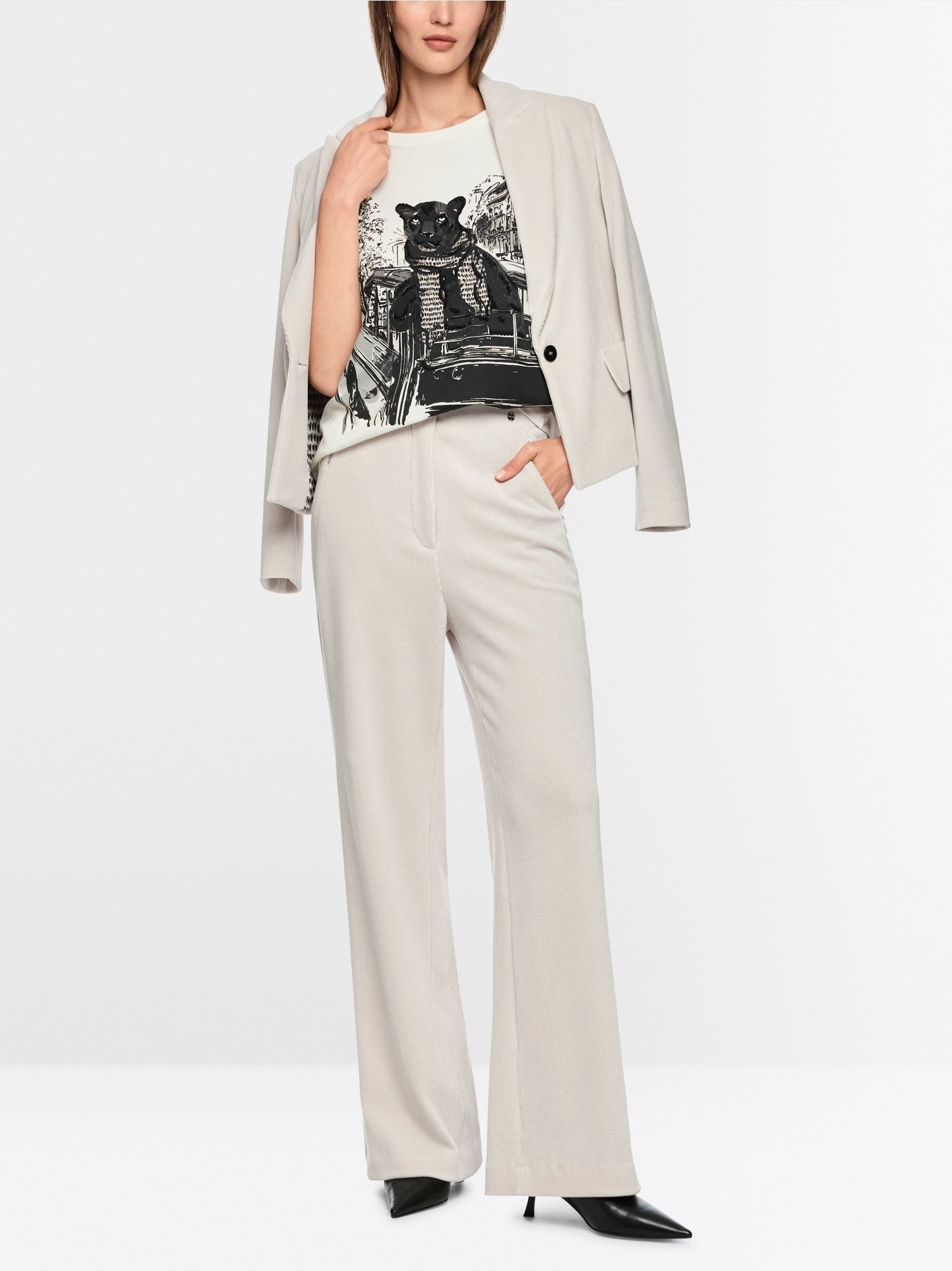 WELKOM wide corduroy trousers