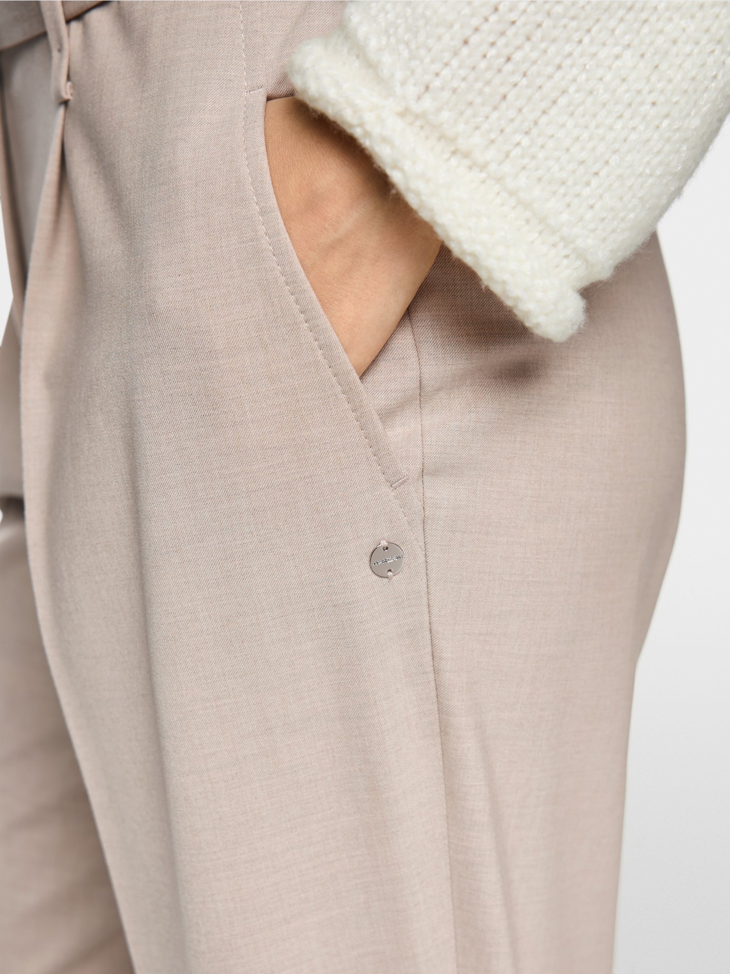 FAQUS trousers with high waist