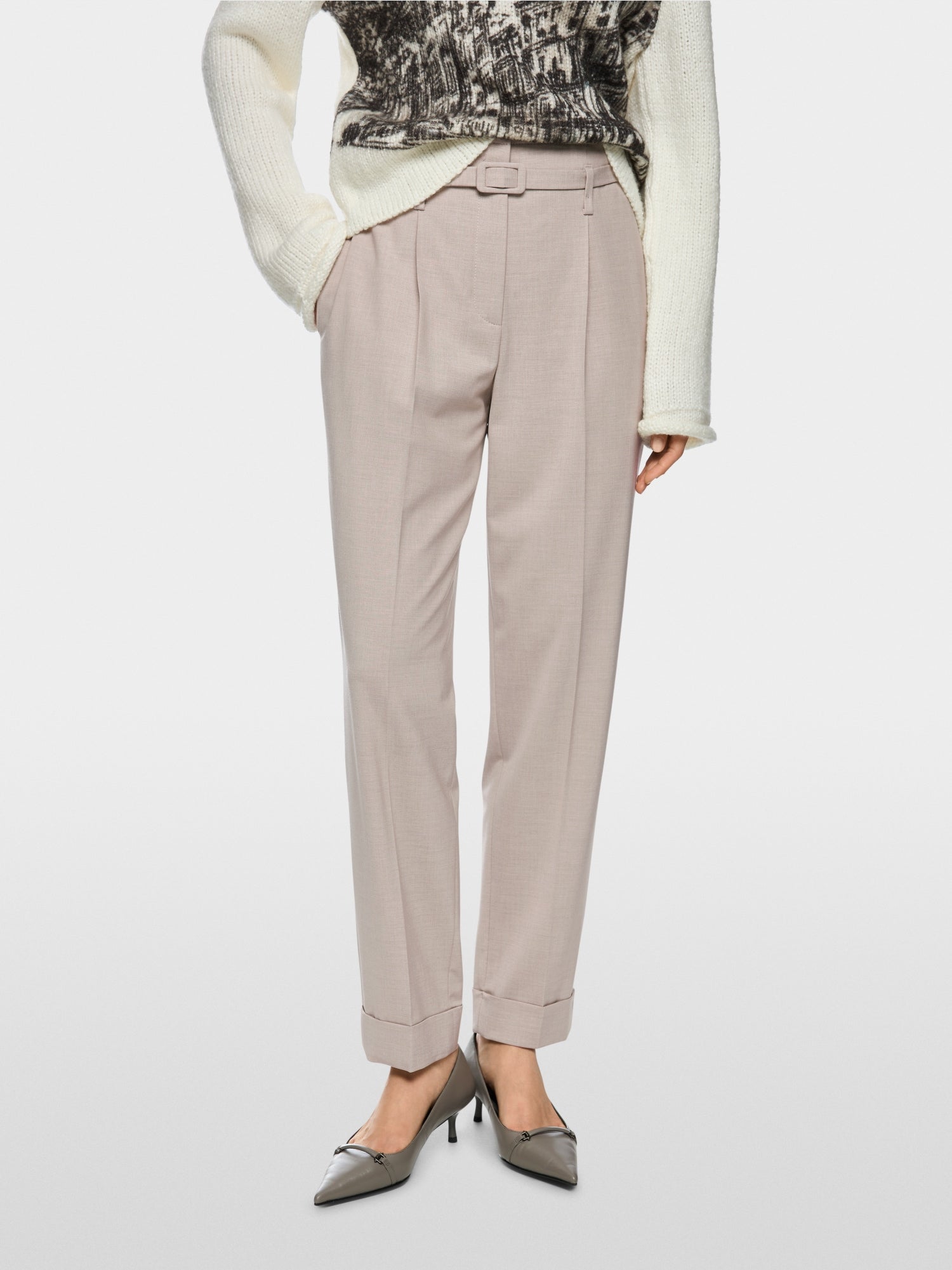 FAQUS trousers with high waist