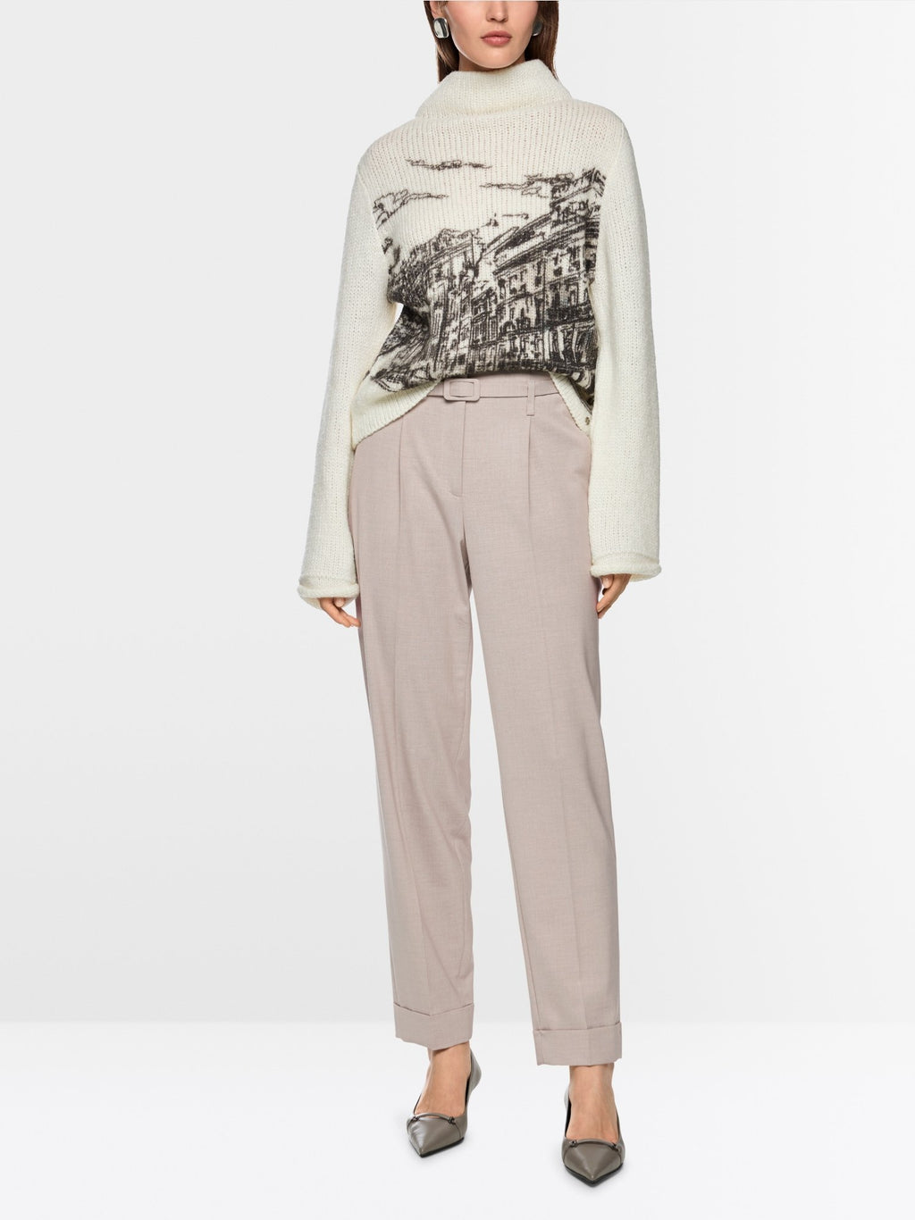 FAQUS trousers with high waist