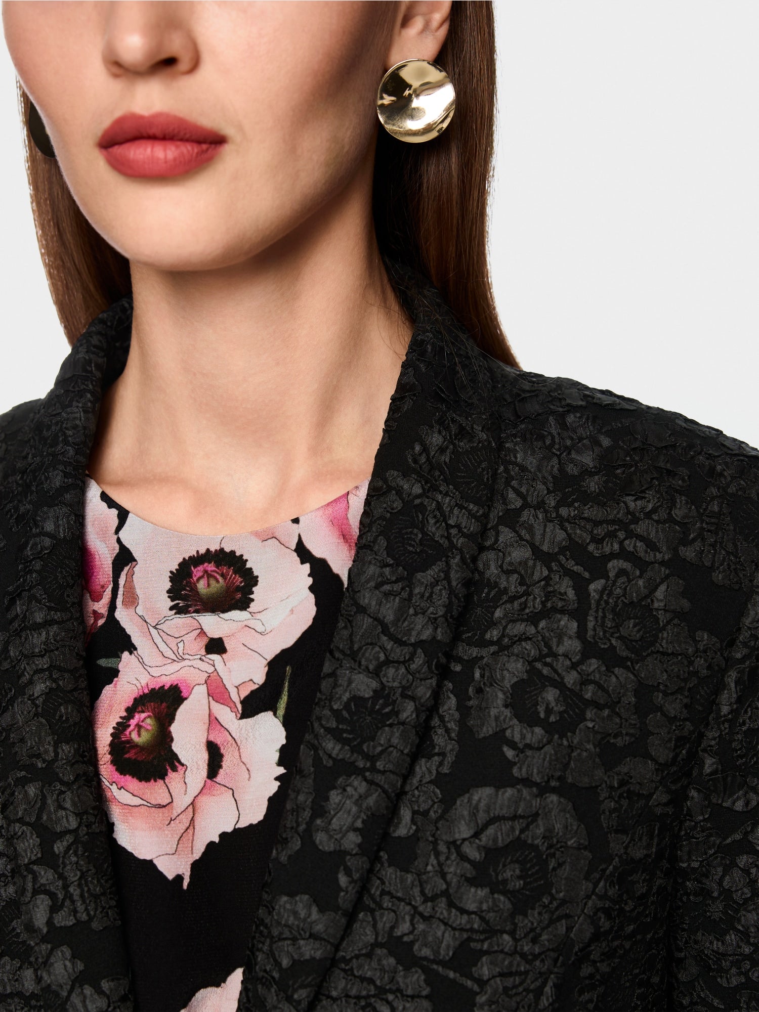 Blazer with floral pattern