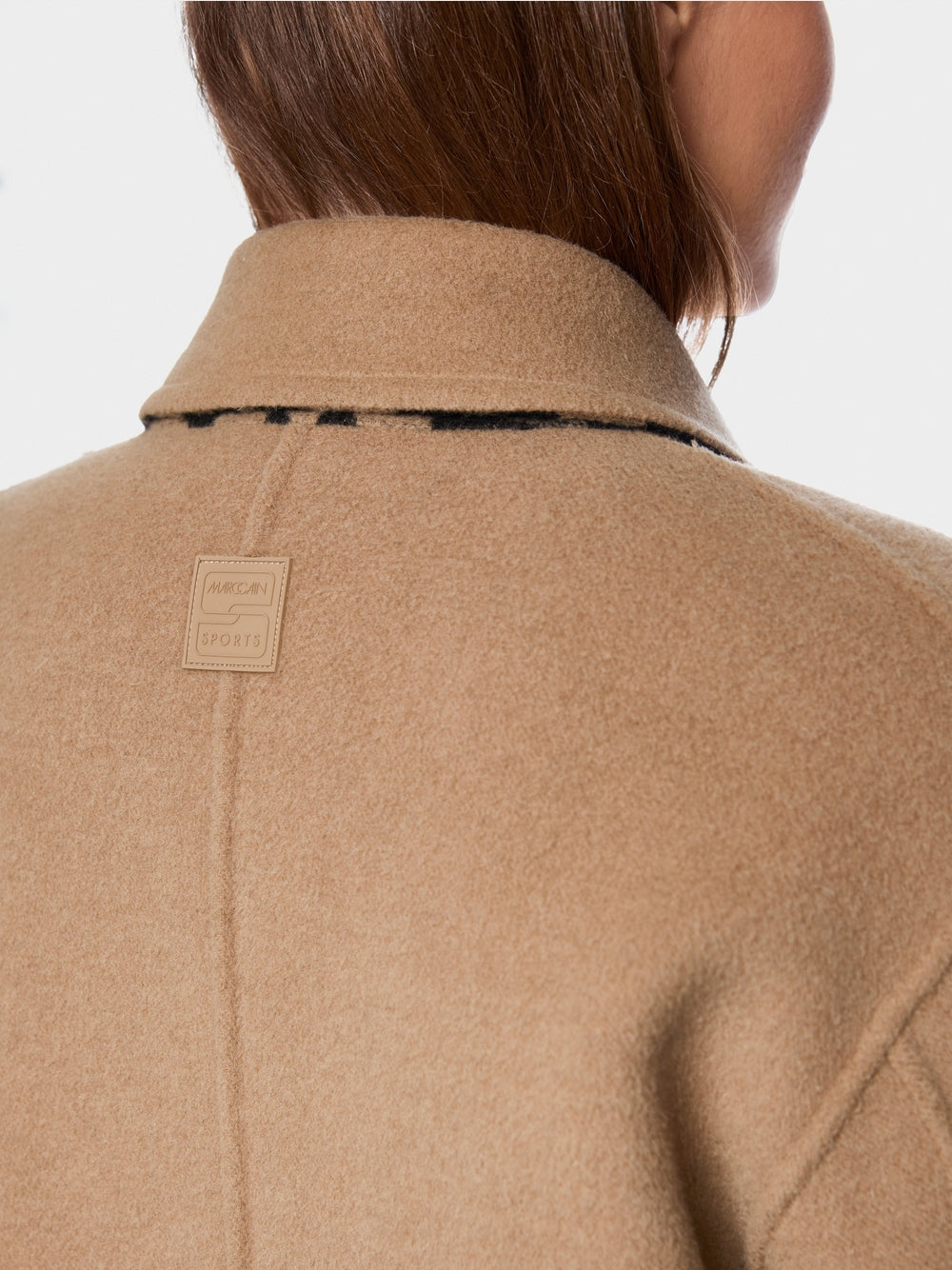 Reversible coat with leopard print