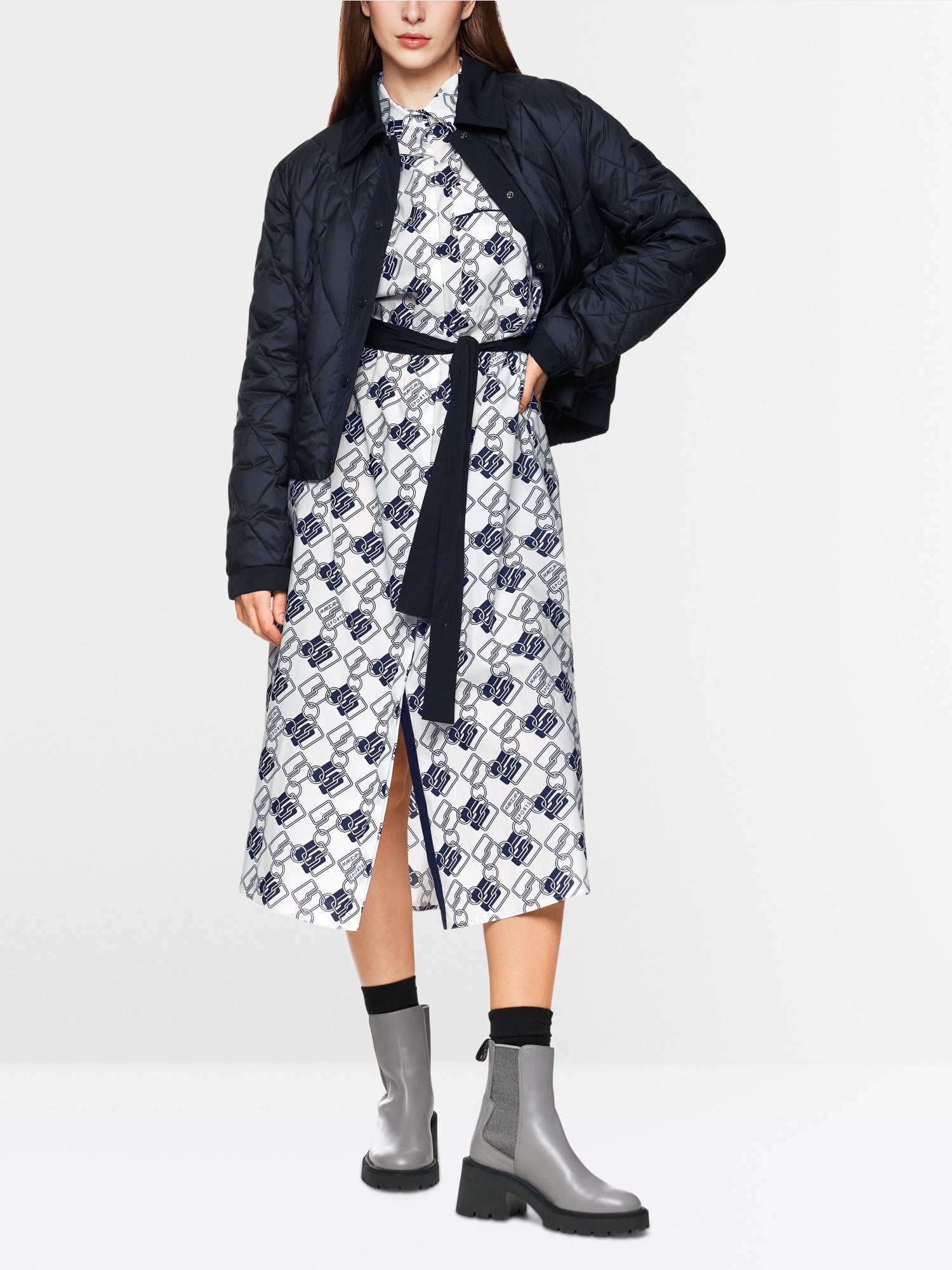Printed midi dress