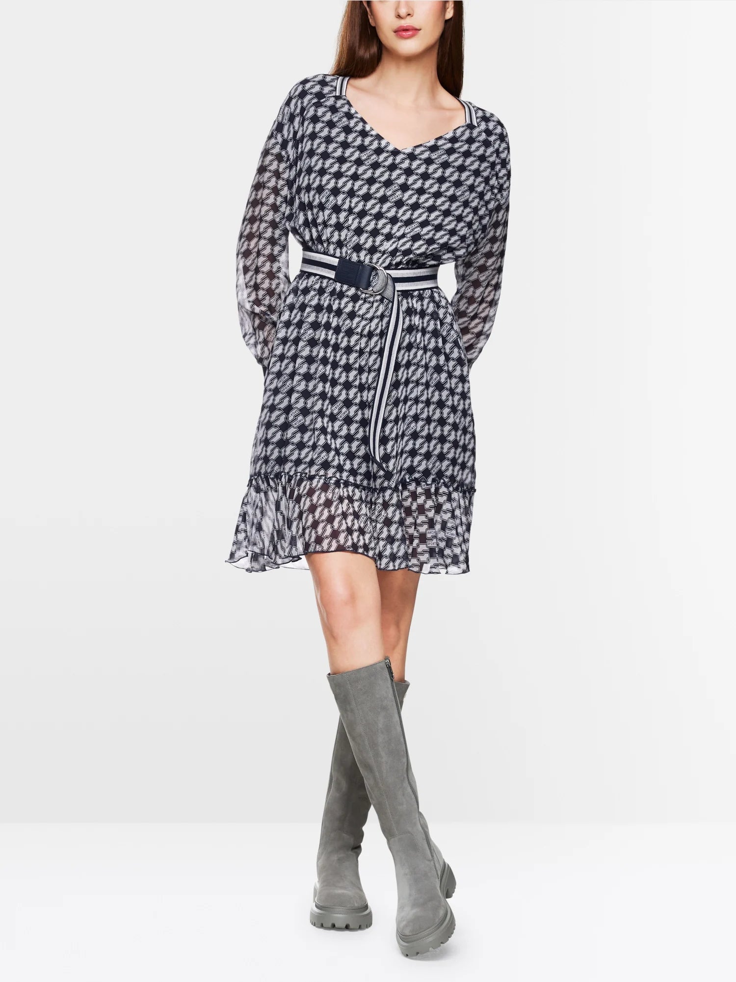 Mini dress with print