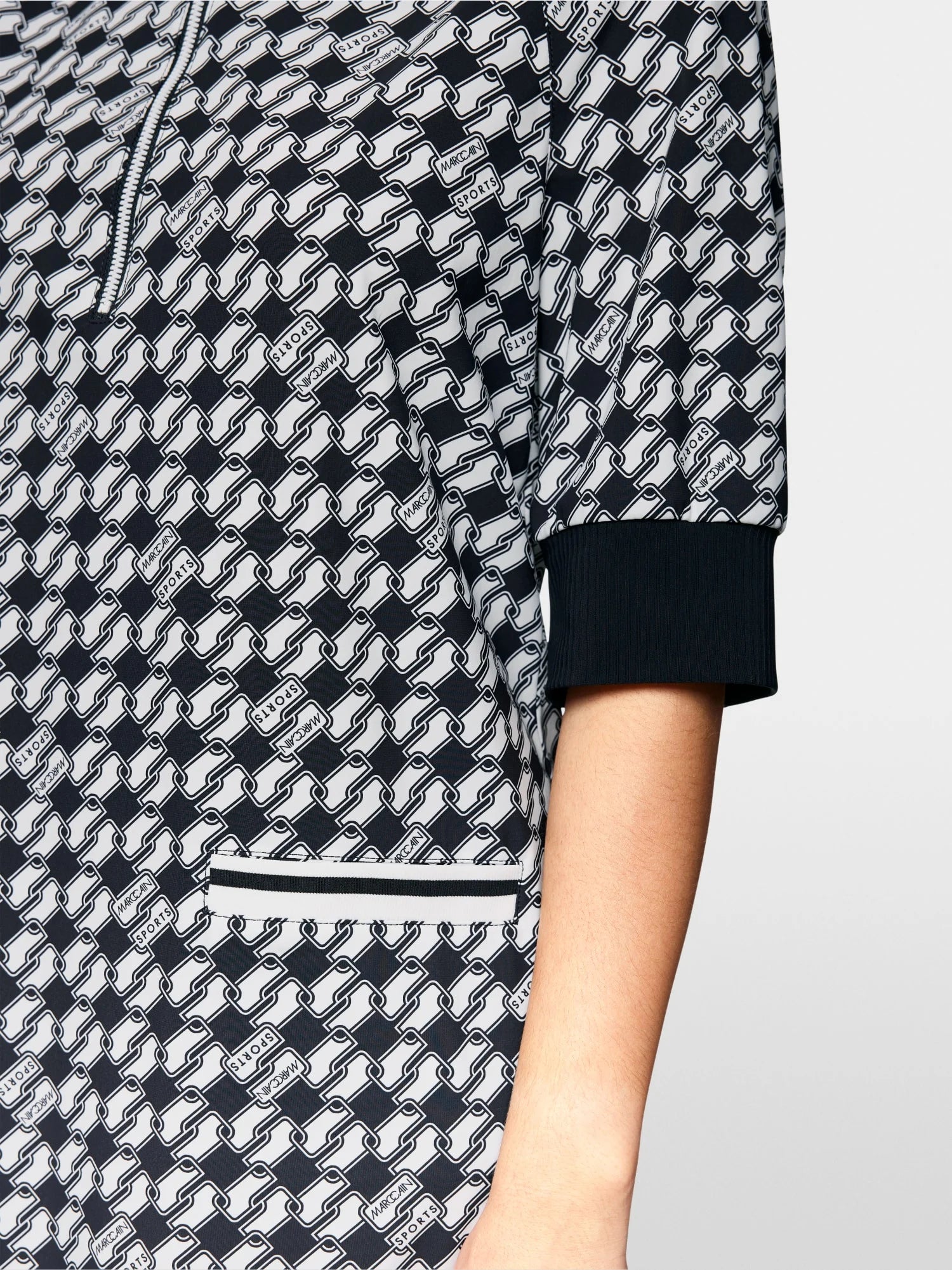 Scuba jersey print dress