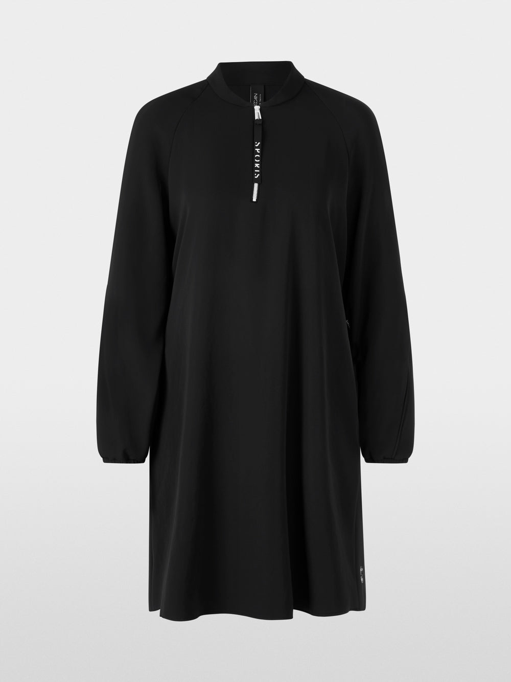 Dress with zip and gathered detail