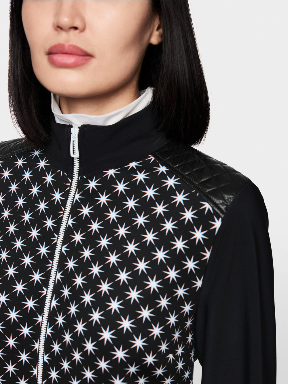 Sporty dress with Snowstars print