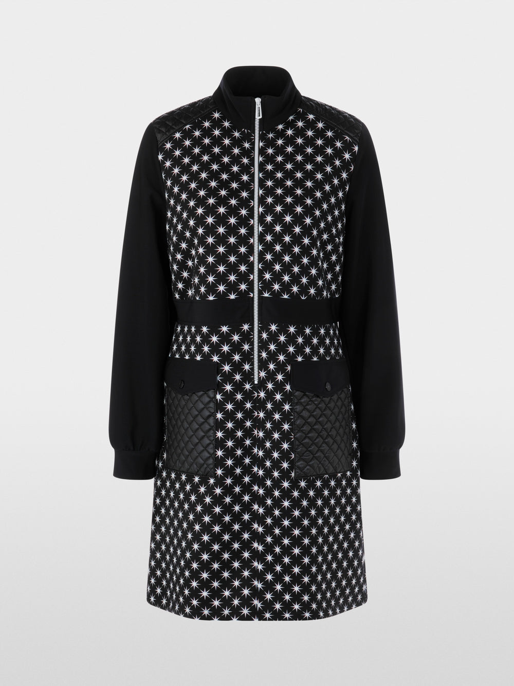 Sporty dress with Snowstars print