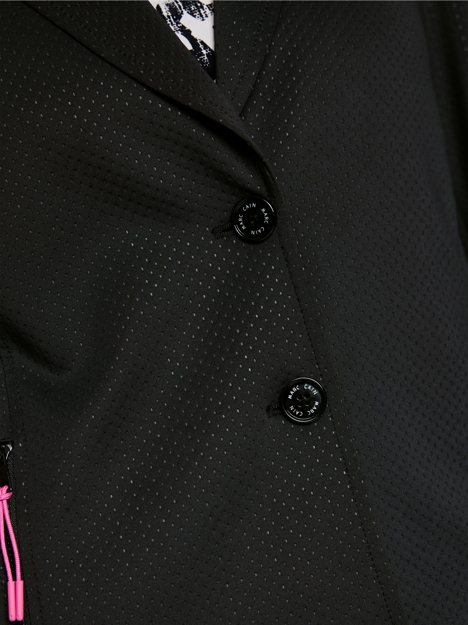 Sporty blazer in mesh look