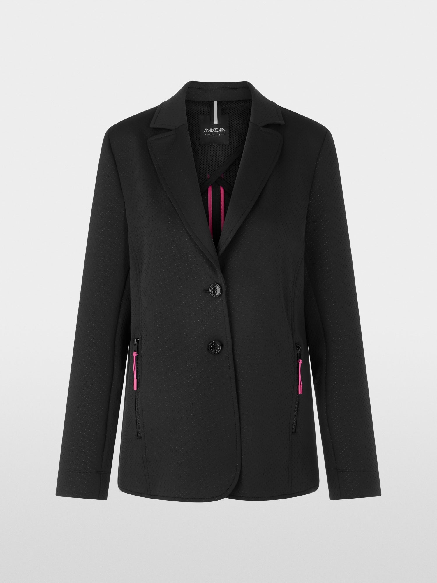 Sporty blazer in mesh look