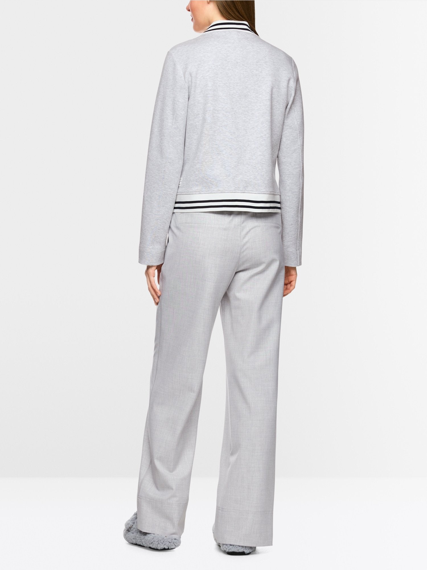 Fitted jersey blazer