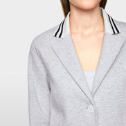 Fitted jersey blazer
