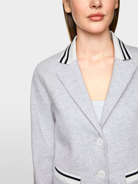 Fitted jersey blazer