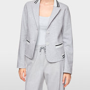 Fitted jersey blazer