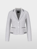 Fitted jersey blazer