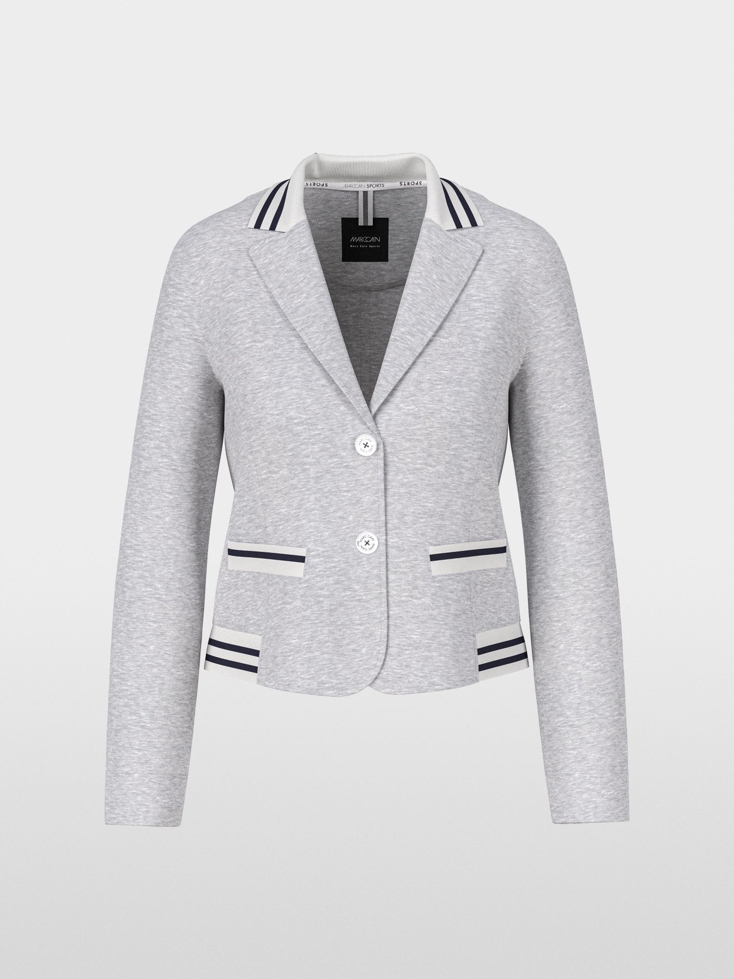 Fitted jersey blazer