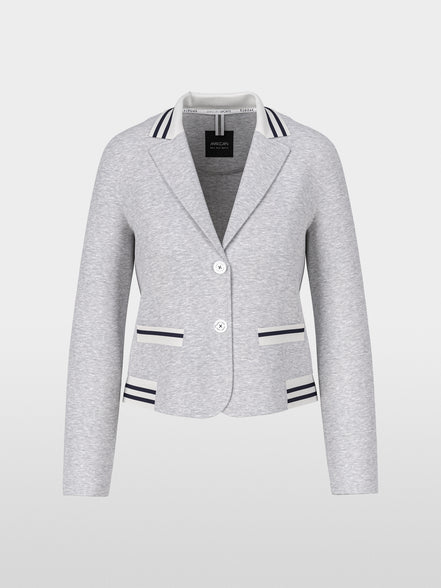 Fitted jersey blazer