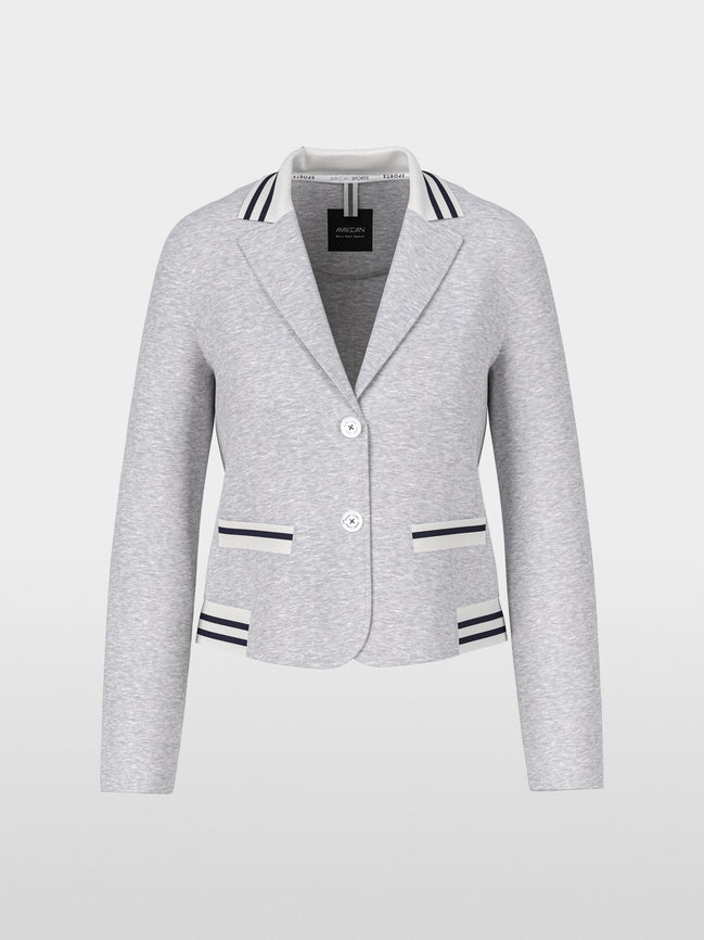 Fitted jersey blazer