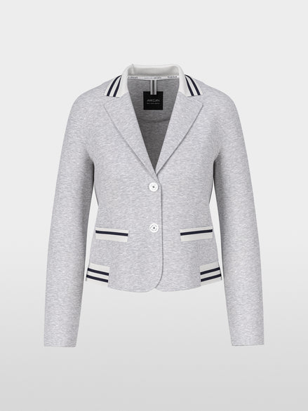 Fitted jersey blazer