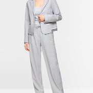 Fitted jersey blazer