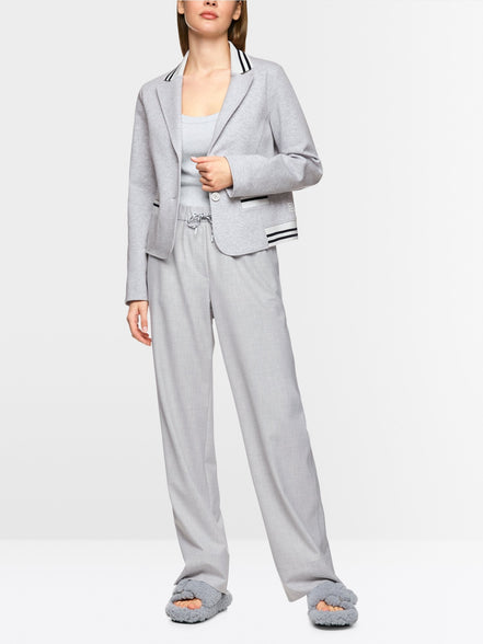 Fitted jersey blazer