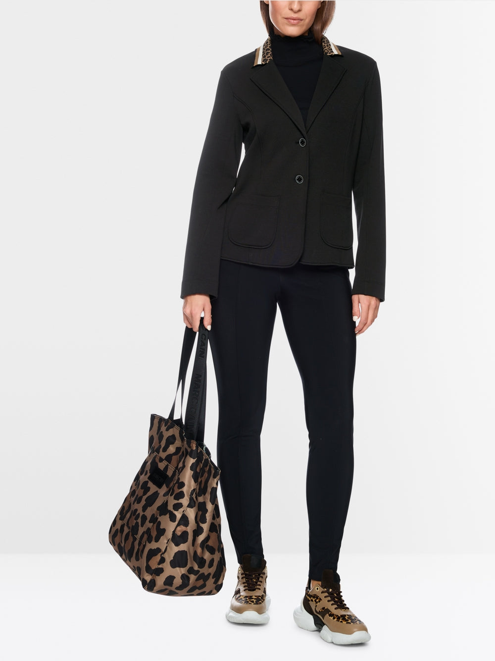 Single-breasted blazer in beaver