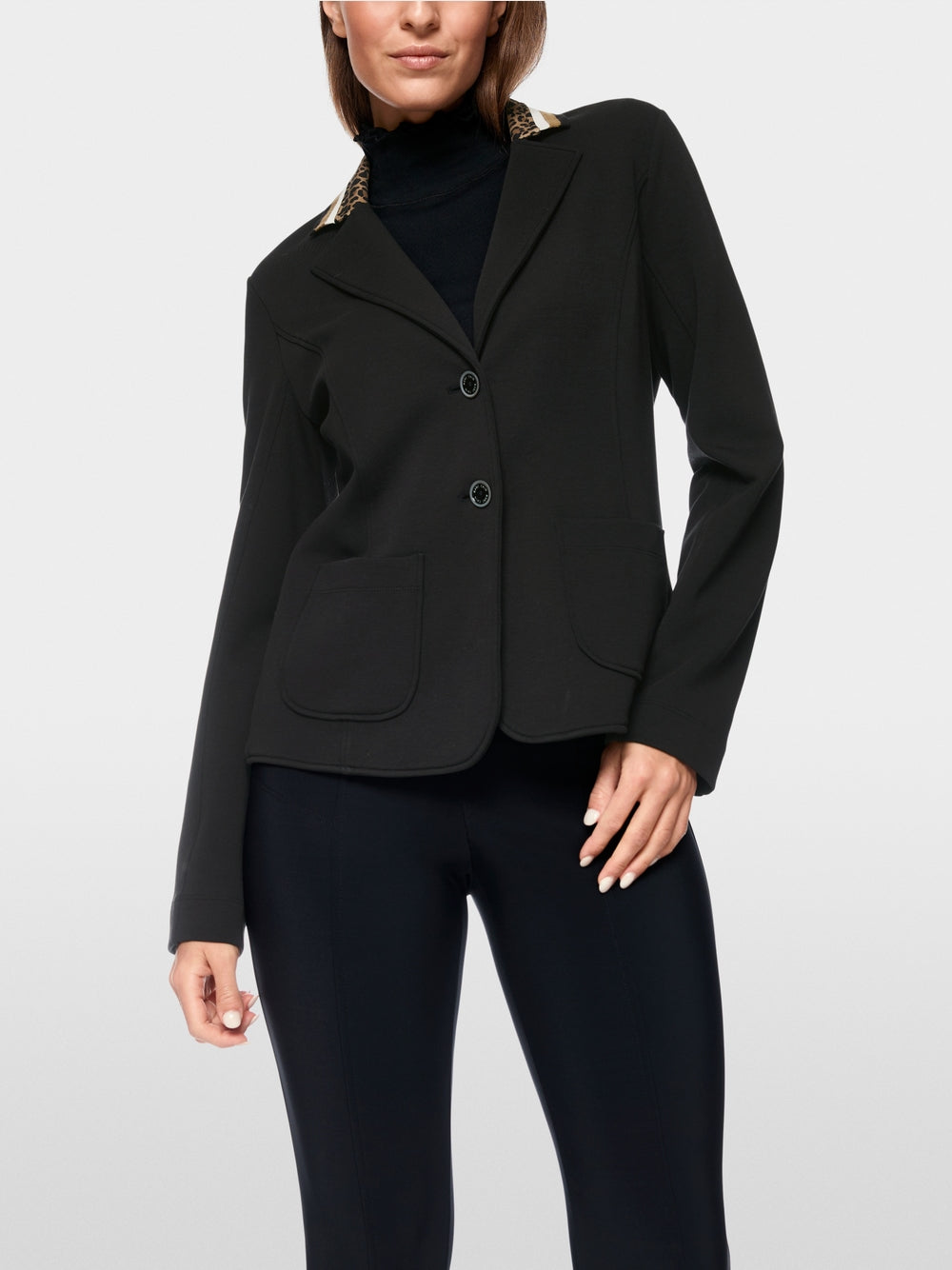 Single-breasted blazer in beaver