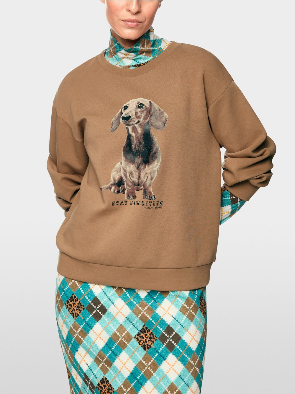 Sweatshirt with dachshund print